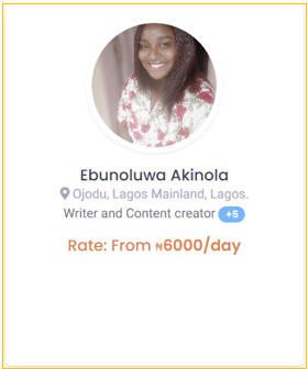 Ebunoluwa Akinola, Content Creator