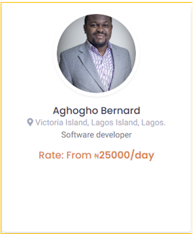 Aghogho Bernard, Software Dev